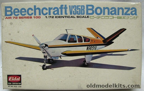 Eidai 1/72 Beechcraft V-35B Bonanza, 003-100 plastic model kit